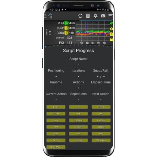 Tems Pocket Test Phone Samsung S8 SM-G9500 TEMS Phone GSM HSPA LTE NR Measurements For Outdoor Test