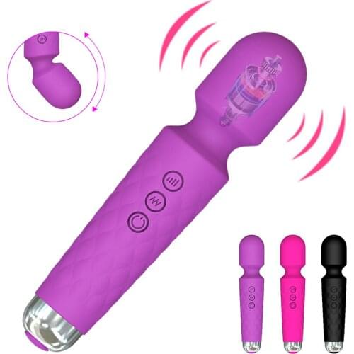 Powerful AV Vibrator Dildo Vibrator for Women G Spot for Adult Masturbator Vagina Wand USB Charging Sex Toys Clitoris Stimulator