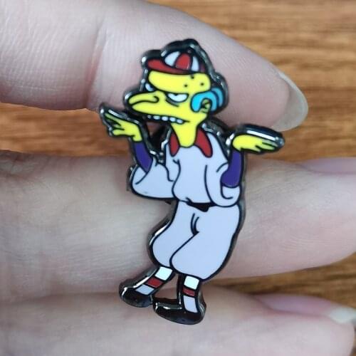 Mr. Burns Bat Hat Badge Research shows people see you as something of an orge Brooch Jewelry