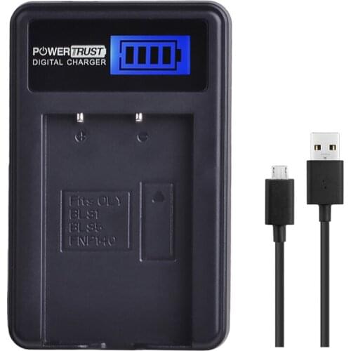 1x PS-BLS5 BLS-5 BLS5 BLS50 BLS1 FNP140 LCD USB Battery Charger for Olympus PEN E-PL2,E-PL5,E-PL6,E-PL7,E-PM2,E-M10,E-M10 II