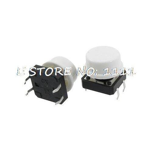 20pcs 12 x 12mm x 11mm Panel PCB Momentary Tactile Tact Push Button Switch w Cap