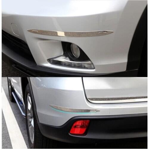 2014 2015 FOR toyota HIGHLANDER KLUGER CHROME BUMPER CORNER PROTECTOR GUARD COVER TRIM MOLDING GARNISH