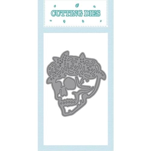 2021 New Metal Cutting Dies Cut Mold Halloween Rose Skull Decoration Scrapbook Paper Craft Knife Mould Blade Punch Stencils Dies