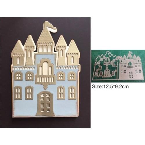 2021 cross metal cutting die princess castle craft die template for diy Scrapbooking emboss paper card making die mould stencil