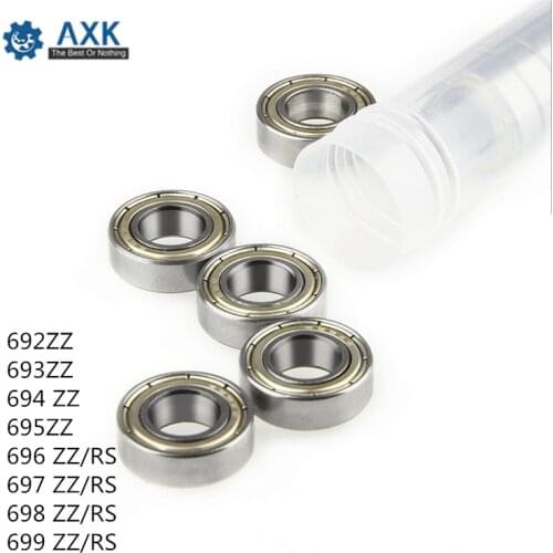692ZZ 693 694 695 696 697 698 699 ZZ/RS ABEC-1 ABEC-5 ABEC-7 (100PCS) 2x6x3mm Miniature Ball Bearings 699 2RS 698 2RS
