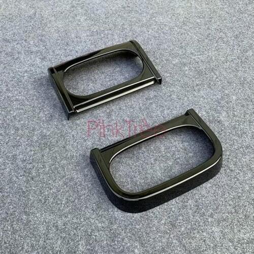 ABS Chrome Water Cup Holder Cover Trim Water Frame Car Interior Accessories For Mitsubishi Delica 2020