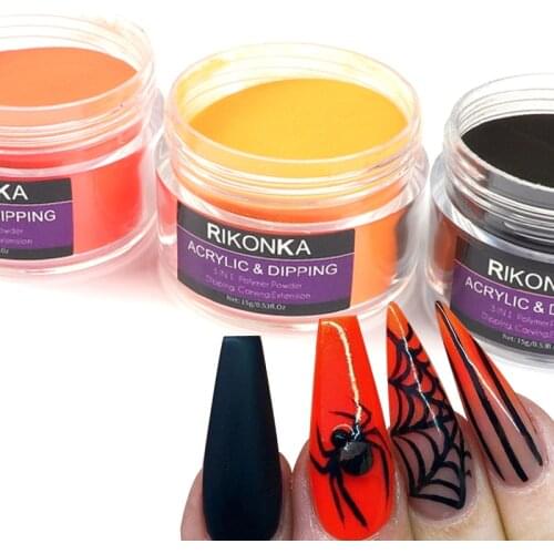 Acrylic Powder Manicure For Halloween Nail Polish Crystal Powder 3D Nail Art Tips Set Kit Professional Nail Accessories