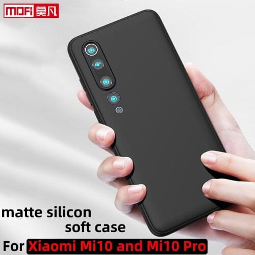 Matte case for xiaomi mi10 case mi10 pro cover anti-knock ultra thin soft back silicon slim xiaomi 10pro tpu sell coque business