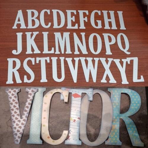 Making Scrapbook Metal Cutting Dies 10cm/4inches 26pcs Letters Die Stencil For DIY Scrapbooking Paper Cards Embossing Die