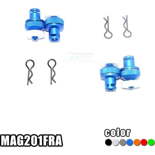 GPM ALUMINUM FRONT & REAR MAGNETIC BODY POSTS For 1/10 4WD ARRMA BIG ROCK CREW CAB 4X4 3S BLX-AR102711 RC Upgrade