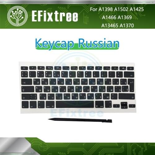 10 Sets Keys Russian Keyboard For Macbook Pro Air 13'' 15'' A1370 A1465 A1466 A1369 A1425 A1398 A1502 Key Caps Keycaps 2010-2015