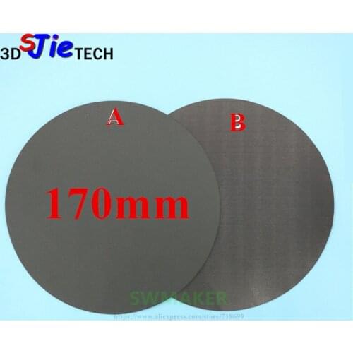 Round 170mm Magnetic adhesive Print Bed Tape Print Sticker Build Plate Tape FlexPlate for DIY Kossel/Delta 3D Printer parts
