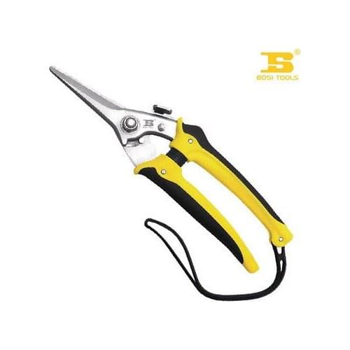 200mm 8" Yellow and Black Handle Stainless Steel Multi-purpose Scissors