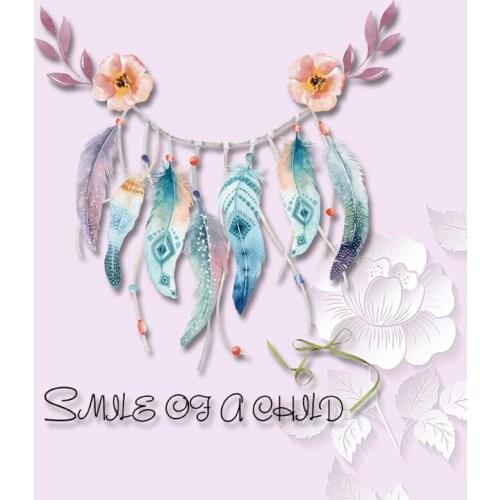 Iron On Patches Stickers Beautiful Flower Feather Appliqued On Clothes Diy Washable Decoration Heat Transfer Patch