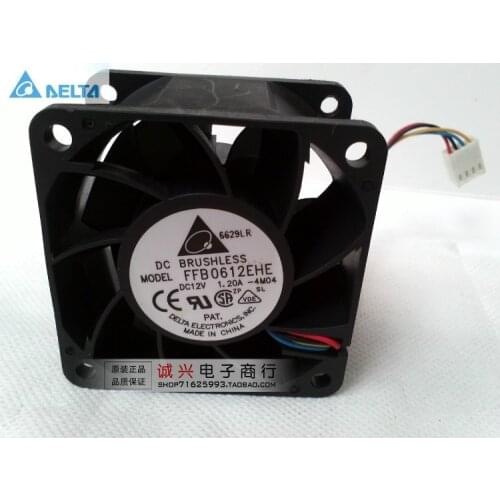 Original for delta FFB0612EHE 6CM 60MM 6038 60*60*38MM 12V 1.20A 4P server cooling fan