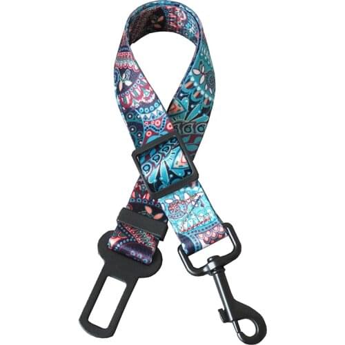 Dog Cat Car Safety Seat Belt Rope Adjustable Harness Leads Collar Leash for Small Medium Teddy Travel Pet Supplies Accessories