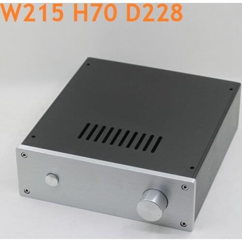 Preamp AMP Aluminum Shell DIY Power Amplifier Supply Chassis Headphone Amplify Housing DAC Decoder Case W215 H70 D228