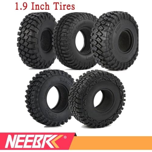 4PCS 1.9 inch Rubber Rocks Tyres Wheel Tires 100mm 105mm 115mm 120mm for 1:10 RC Rock Crawler SCX10 90046 D90 TF2 Traxxas TRX-4
