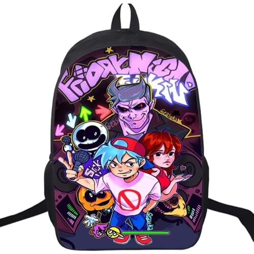 Hot Game Friday Night Funkin 3d Print School Backpacks Teenager Students Backpack Mens Travel Bag Daypack Boys Girls School Bags