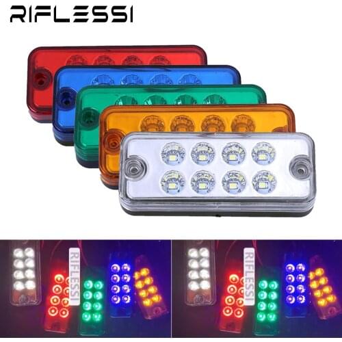 10 x Trailer Lights 24V Truck Lorry Tractor Side Marker Light Turn Signal Indicator LED Lamp Clearance Light Red White Amber