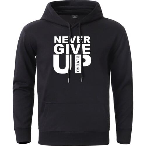 NEVER GIVE UP Hoodies For Men Mo Salah You'll Never Walk Alone Mens Sweatshirt Hooded 2020 Autumn Winter Fleece Cotton Tracksuit