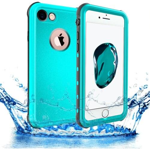 SHELLBOX Original Waterproof Case for iPhone 7 8 Plus PC with TPU Swimming Underwater Cover for iPhone 6s Plus Water Proof Case