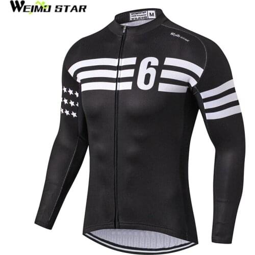 Weimostar Men Long Sleeve Cycling Jersey MTB Bicycle Clothing ropa ciclismo mtb bike clothes cycling clothing popular style