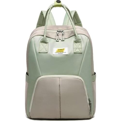 Ladies Backpack Oxford Cloth Waterproof Multi Pocket Large Capacity School Bag Candy Colors Travel Fashion Designer New Black