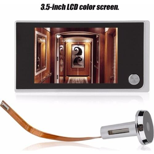 3.5 inch Doorbell Digital LCD 120 Degree Peephole Viewer photo visual monitoring electronic cat eye camera Doorbell