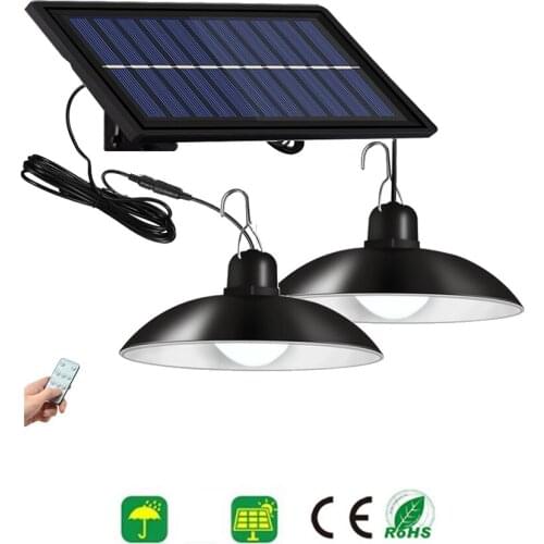 Retro Lampshade LED Outdoor Indoor Solar Light Waterproof Solar Pendant Lamp LED Courtyard Garden Lighting Lamp LED Yard Emergen