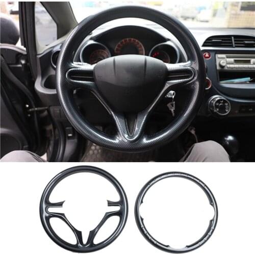 Car Steering Wheel Anti-Scratch Bright Strip Scratch-Covering Interior Patch For Honda Fit 2008-2011 City 2008-2014