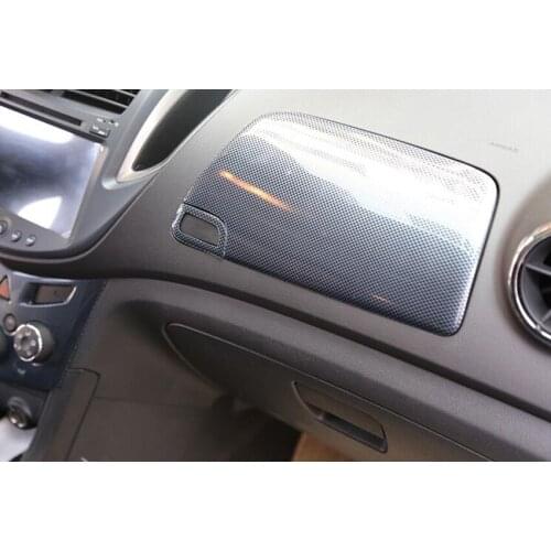 Car Passenger Seat Storage Box Decoration Cover Trim Stickers For Chevrolet Trax 2014 2015 2016 2017 ABS Car Styling