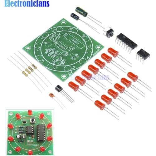 Diymore Lucky Rotary Suite Electronic Suite CD4017 NE555 Self DIY LED Light Kits Production Parts And Components 3V-5V DIY Kit