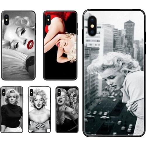 For Samsung Galaxy Note 4 8 9 10 20 Plus Pro Ultra J6 J7 J8 M30s M80s 2017 2018 Femmes Sexy Woman Marilyn Monroe Tattooed Quote