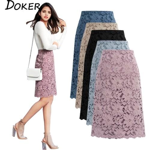 Кружевные юбки-карандаши Doker China At AliExpress