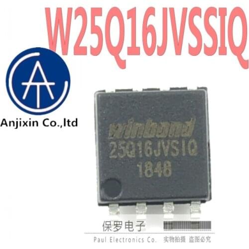 10pcs 100% orginal and new Winbond 16M memory W25Q16JVSSIQ 25Q16JVSIQ SOP-8 in stock