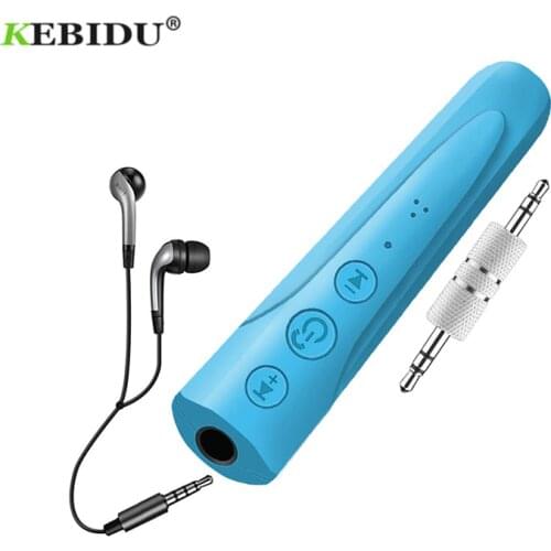 KEBIDU 3.5mm Jack AUX I8 Headphone Bluetooth Wireless Receiver MP3 Player Audio Car Kit Earphone Handsfree With Mic For Phone