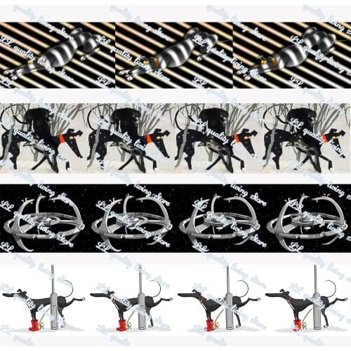WL 1-1/2‘ Greyhound Grosgrain Ribbon Gift Wrapping Bowknot Diy Party Decoration Craft Supplies Animal Collar 16MM 22MM 25MM