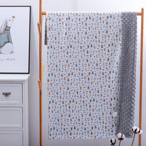 LuMengYi Minky Baby Blanket Cotton Bedding Swaddle For Newborn Kids Girl Boy Toddler Pink Rabbit Summer Thin Soft Comfot Quilt