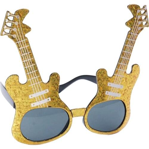 Novelty Violin Musical Instrument Shape Sunglasses Photo Props Party Glasses