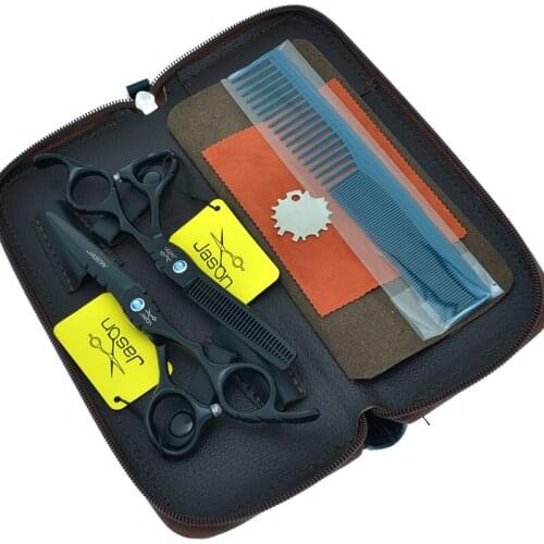 Hair Scissors 5.5" 6.0" Professional Hairdressing Shears Barber Scissor Set Hair Cutting Thinning Scissors 440C Steel A0061D