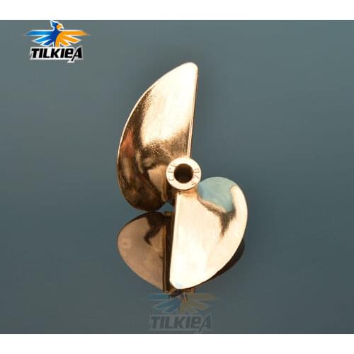 Rc Boat 478 Screw Diameter 78mm Prop 2 Blades Aluminum Propeller For 6.35mm 1/4" Prop Shaft Rc Boat Gas