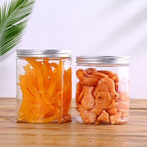 Empty Wide Mouth Jars High capacity 200/300/400/500ml Plastic Clear Face Sample Pot Travel Bottle PET Food Storage Containers