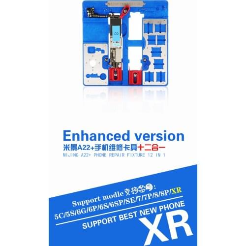 MIJING A22 + motherboard repair PCB fixture for iPhone 5S / 6 / 6S / 6SP / 7 / 7P / 8 / 8P / XR maintenance platform