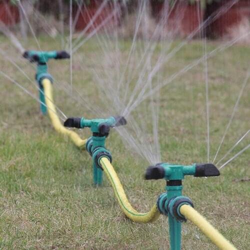360 Degree Automatic Garden Sprinklers Watering Grass Lawn Rotary Nozzle Rotating Water Sprinkler System Garden Supplies #YJ