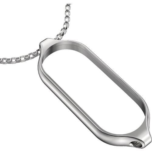 New Fashion Strap For Mi Band 5 Watch Replacement 2 Way DIY Wearing Bracelet Wrist Strap For Mi Band 5 Long Chain Necklace