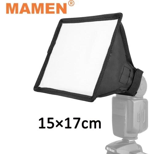 15x17cm Softbox Reflector Flash Diffuser Foldable Mini Photography Accessories Soft Box Kit Studio Light For Canon Sony Camera