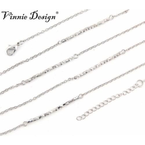 Vinnie Design Jewelry Evita Silver Plated Necklace - 80cm Chain for My Currency Pendant