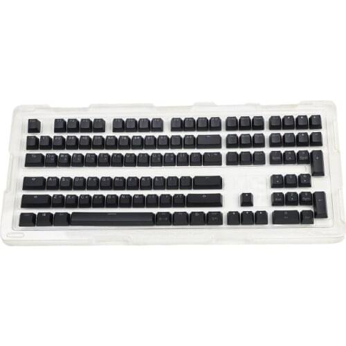 YMDK 108 Korean Double Shot PBT Shine Through OEM Profile Keycap set Suitable For Cherry MX Switches Mechanical Keyboard