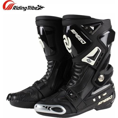 Motocross protective Boots Botas Touring Waterproof Men Racing Motorcycle Riding Chopper Scooter Shoes Street Motorbike Boots